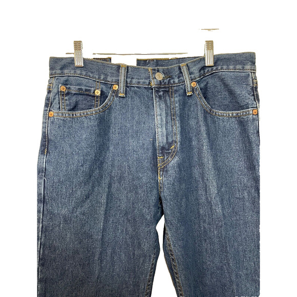 NWT Levis 505 Regular Fit Jeans Medium Blue 100% Cotton W30 L 34 - Picture 3 of 10